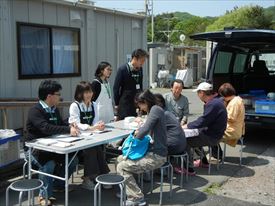 最初の仮設団地