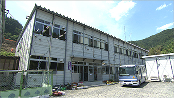 仮設校舎(2015年8月現在)