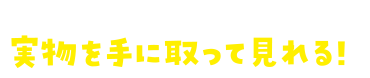 ブックオフだから実物を手に取って見れる!