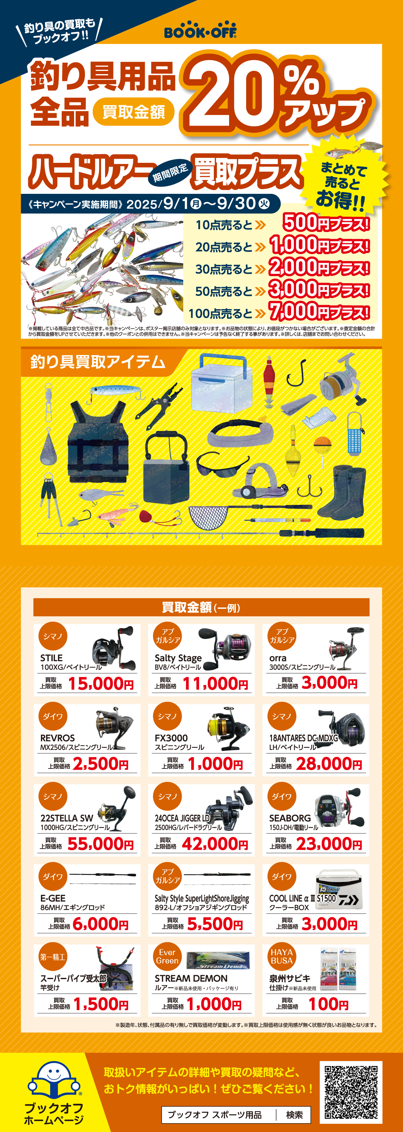 釣り具をお得に売れる！